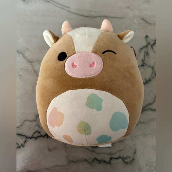 Squishmallows Brown and Cream Cow Plush - Picture 4 of 4